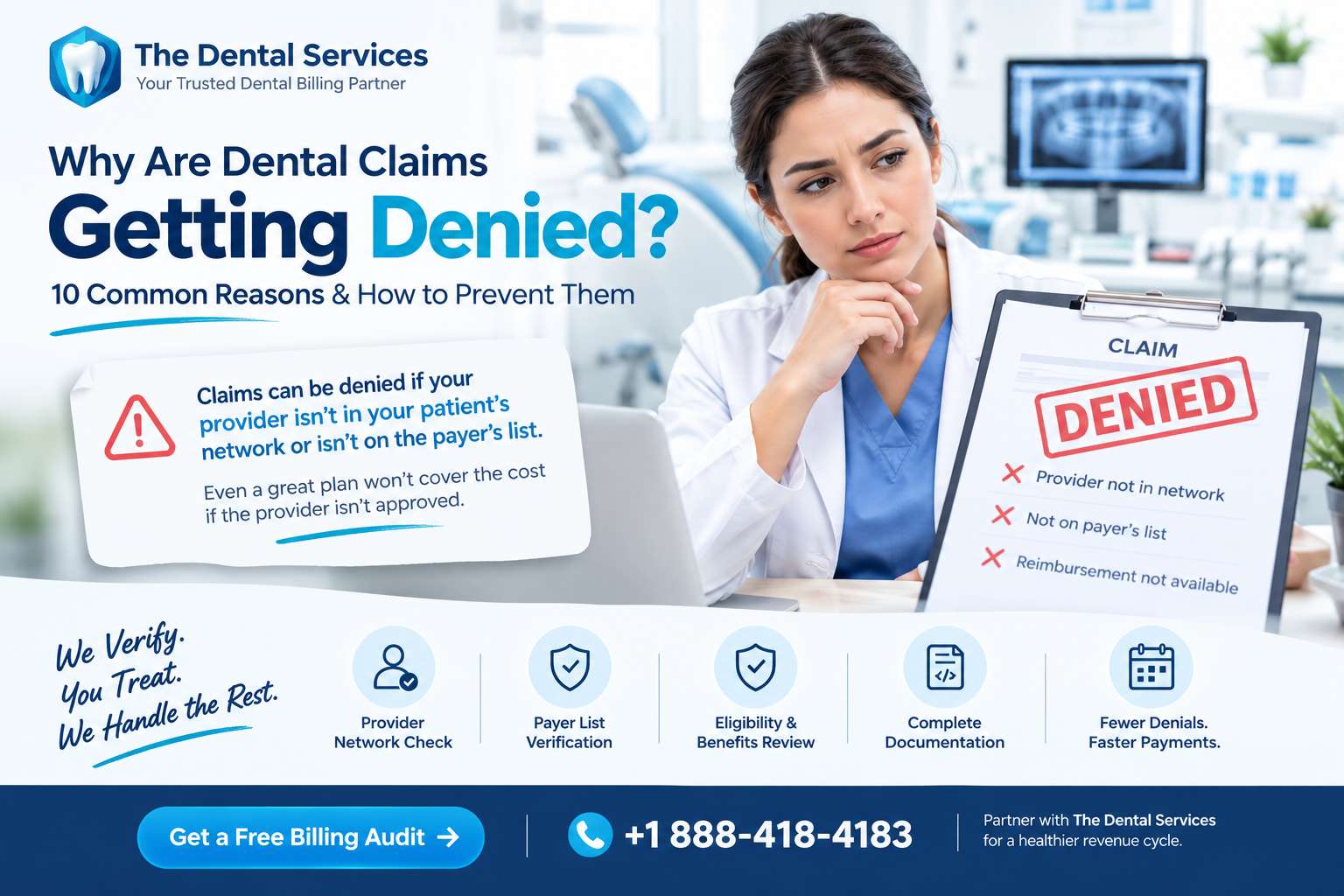 Why Are Dental Claims Getting Denied? 10 Common Reasons & How to Prevent Them
